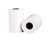 Papel Térmico para Recibos 57x40mm, Blanco, 4 Rollos, para Impresora POS, Caja Registradora, Taxi, Superficie Lisa