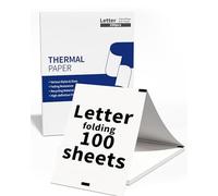 Papel Térmico US-Letter 100 Hojas - Compatible con Impresoras Phomemo M08F/M832/M831/M833/M834/M836/AM-X2/A285M | Formato 216 mm x 279 mm (8,5" x 11") para Impresión de Documentos y Contratos