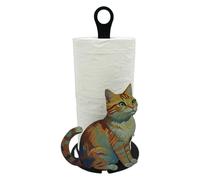 Papel Tool Ratch - Tallador de lágrimas de toalla de papel en forma de gato | Dispensador decorativo de servilletas - para apartamento de baño RV REBLOMA DE CARRANA DE CARRANA DEL CARRIDAD COMENTA DE