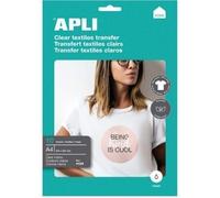 Papel Transfer Camisetas Apli 4128/ DIN A4/ 10 Hojas