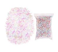 Papel triturado brillante de 200 g, bolas de espuma de 10 g, papel triturado, decoración de relleno de caja de regalo, relleno de embalaje, accesorios de embalaje de regalo