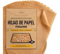 Papel Vegetal 120 Hojas Precortadas 20x30cm, Papel Horno Sin Blanquear