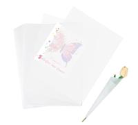 Papel Vegetal A4 (30cm*21cm) - 50 Hojas de 110g/m², Transparente Imprimible, Cebolla, Blanco, Calco Versátil