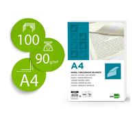 Papel Verjurado Liderpapel A4 90G/M2 Blanco Paquete De 100 Hojas