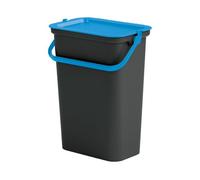 Papelera 10l con asa (cubo negro-tapa sapphir)
