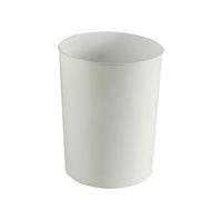 Papelera 11 litros blanca de polipropileno, ligera y cilíndrica, diseño moderno y fácil de limpiar para cocina | Denox