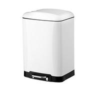 Papelera 12 litros nórdica blanca de metal para cocina Basic - LOLAhome