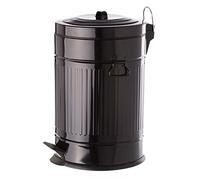 Papelera 20 litros industrial negro de acero de cocina Arabia - LOLAhome