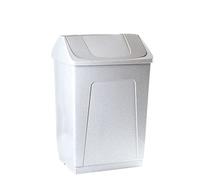 Papelera 55 litros granito con tapa basculante, diseño rectangular y fácil de limpiar para cocina y hogar | Denox