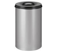 Papelera autoextinguible, acero, ignífuga capacidad 110 l, H x Ø 720 x 470 mm