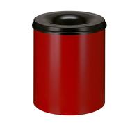 Papelera autoextinguible, acero, ignífuga capacidad 80 l, H x Ø 540 x 465 mm