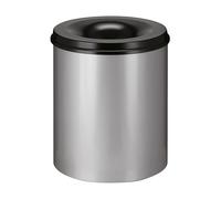 Papelera autoextinguible, acero, ignífuga capacidad 80 l, H x Ø 540 x 465 mm