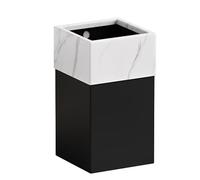 Papelera BañO De Metal, Papelera De Cocina, Papelera Oficina, Cesto Basura Cuadrado MetáLico, Cubo De Basura, Para Oficina, Salon, BañO, HabitacióN Infantil Y Cocina, DecoracióN PráCtica (18 L)