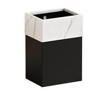 Papelera BañO De Metal, Papelera De Cocina, Papelera Oficina, Cesto Basura Cuadrado MetáLico, Cubo De Basura, Para Oficina, Salon, BañO, HabitacióN Infantil Y Cocina, DecoracióN PráCtica (20 L)