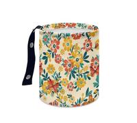 Papelera Coche Flor De Mariposa Amarilla Accesorios Coche Plegable Papelera Baño Universal Cubo de Basura Cocina Basurero Cocina Prueba de Fugas Car Trash Bin Contenedor Basura 15x18.5cm/1 Pcs