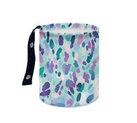 Papelera Coche Verde De La Fruta Púrpura Accesorios Coche Plegable Papelera Baño Universal Cubo de Basura Cocina Basurero Cocina Prueba de Fugas Car Trash Bin Contenedor Basura 15x18.5cm/2 Pcs