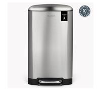 Papelera cocina pedal 40l les collectors n°875 | acero inoxidable | cubo interior extraíble | cierre silencioso | plateado