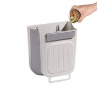 Papelera colgante - Papelera plegable de 11 litros montada en la pared | Contenedor de basura debajo del fregadero, cubo de puerta de armario para cocina, baño, sala de estar, dormitorio, restaurante