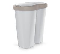 Papelera Compacta R Duo Keden 40L, monocámara, 2 tapas