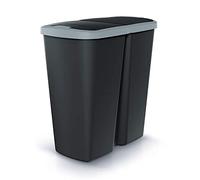 KEDEN Poubelle avec 2 couvercles indépendants de 45L