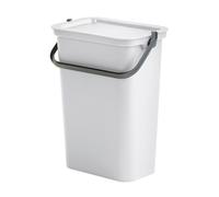 Papelera con asa 10l blanco