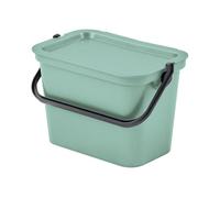 Papelera con asa 5l salvia/grafito