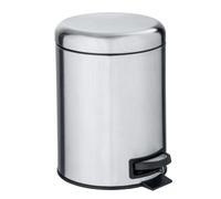 Papelera con pedal de 3l leman acero inoxidable mate