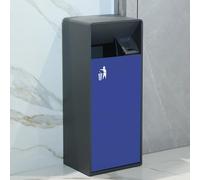 Papelera con Rejilla para Apagar Cigarrillos, Cenicero Vertical con Cubo Interior Extraíble, Contenedor de Colillas Cigarrillos, Apto for Calles Parques(Blue,32 * 25 * 76cm/12.6 * 9.8 * 30in)