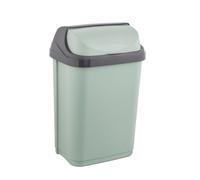 keeeper Papelera con tapa 10 l Verde nórdico 25,5x19x39 gama Rasmus