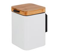 Papelera cosmética para baño, cubo de basura de pared, montaje en pared, 3 l