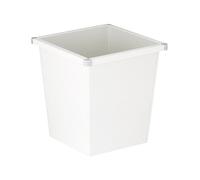 Papelera de acero, forma cónica capacidad 27 l, A x H x P 343 x 343 x 361 mm