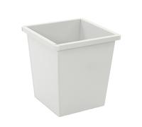 Papelera de acero, forma cónica capacidad 27 l, A x H x P 343 x 343 x 361 mm