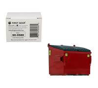Papelera de basura roja modelo fundido a presin 1/34 de First Gear