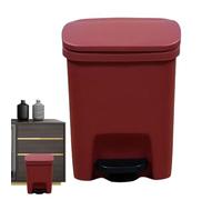 Papelera de cocina con tapa | Cubo de basura rectangular con pedal de cierre suave de cocina con tapa de cierre suave, protección contra olores, basura con marcha