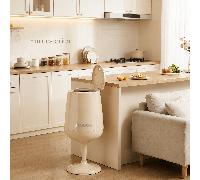 Papelera de Cocina de 20L con , de Basura Decorativo con Pedestal, Papelera de Plástico con Pulsador, Cesto de Basura, Papelera en para Cocina, Baño, Comedor, Oficina, Adecuada Como Regalo Práctico