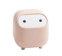 Papelera De Escritorio - Cesta De Basura De De Doble Capa | Mini Contenedor De Basura Portátil Con Botón Pulsador, Color Bloqueado | Este Lindo Contenedor Compacto Mantiene Su Espacio De Trab