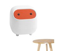 Papelera De Escritorio - Cesta De Basura De De Doble Capa | Mini Contenedor De Basura Portátil Con Botón Pulsador, Color Bloqueado | Este Lindo Contenedor Compacto Mantiene Su Espacio De Trab