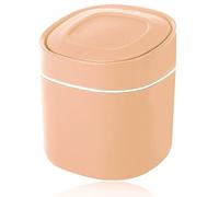Papelera de Mesa, Papelera Oficina Pequeña, Portátil Papelera con Tapa, para Baño, Cocina, Bar, 4 L, Rosado
