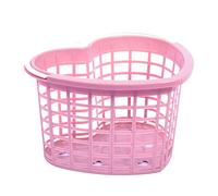 Papelera de plástico con forma de corazón, color rosa
