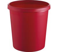 Papelera de polietileno helit, capacidad 18 l, UE 15 unid.