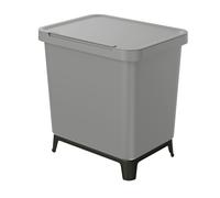 Sistema clasificador de reciclaje 2x10L color gris KEDEN