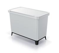 Papelera de reciclaje Systema 3 compartimentos gris 30L Keden NKS45W3-427C