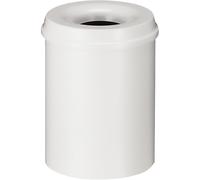 Papelera de seguridad, acero, autoextinguible capacidad 15 l, H x Ø 360 x 255 mm