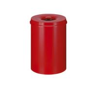 Papelera de seguridad, acero, autoextinguible capacidad 30 l, H x Ø 470 x 335 mm