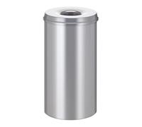 Papelera de seguridad, acero, autoextinguible capacidad 50 l, H x Ø 625 x 335 mm