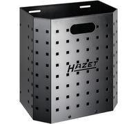 Papelera HAZET cuadrada 179N-33, compatible con los carros de taller y bancos de trabajo HAZET, papelera metálica negra, con panel perforado