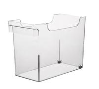 Papelera organizadora de cocina transparente |Soporte para tapa de olla en forma de U para gabinete/cajón/encimera |Estante de almacenamiento que ahorra espacio con diseño fácil