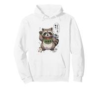 Papelera Panda Maneki Neko Mapache Japonés Anime Manga Parodia Sudadera con Capucha