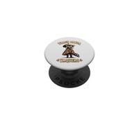 Papelera Panda Vaquero Mapache Mexicano Bigote Sombrero Meme PopSockets PopGrip Adhesivo
