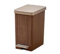 Papelera - Papelera de cocina Can | 33.5x23x15cm basura puede con miembro | ABS Slim Waste Bin With Cover | Wastebasket For Apartment Baño, Sala de estar, Garaje, Espacio Hogar Compacto